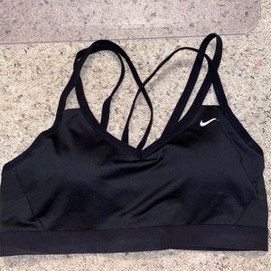 Black Nike sports bra
